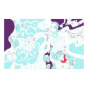 "Turquoise Space" Digital Abstract Art Poster posters by RLMdesignes "Turquoise Space" Digital Abstract Art Poster posters
