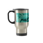 Turquoise Statuary Bird Travel mugs