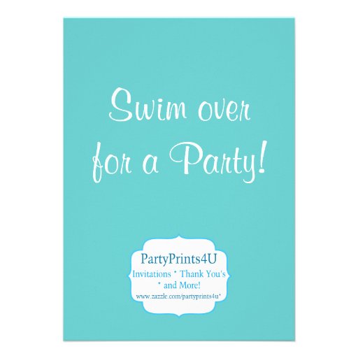 Turquoise Stripe, Pink Polka Dot Blonde Mermaid Card
