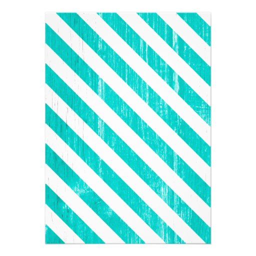 Turquoise Stripes Bridal Shower Invitations