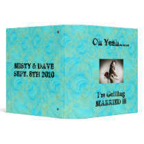 Turquoise swirl binder