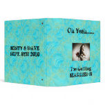 Turquoise swirl binder