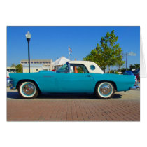 turquoise t-bird cards by newartsweb turquoise t-bird cards