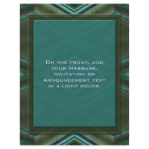 turquoise teal flyers