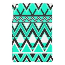 Turquoise Tribal Pattern iPad Mini Case