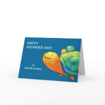 Turquoise Turtles Greeting Card(customizable)