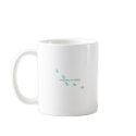 Turquoise Turtles Mug(right handle)