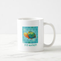 Turquoise Turtles Mug(right handle)