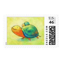 Turquoise Turtles Stamp stamps