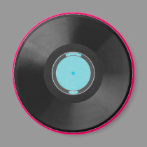 Turquoise, vinyl-record1 magnets