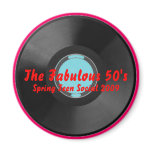 Turquoise, vinyl-record1, The Fabulous 50's, Sp... Refrigerator Magnet
