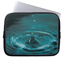 Turquoise Water Drop Computer Sleeve