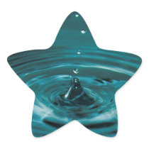 Turquoise Water Drop Sticker