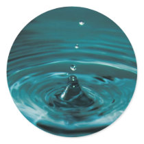 Turquoise Water Drop Sticker
