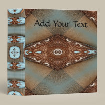 Turquoise Western Motif Binder binders