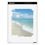 Turquoise/White Beach iPad 2 Decal