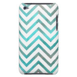 Turquoise White Chevron iPod Touch Case-Mate Case