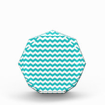 turquoise  white chevrons awards