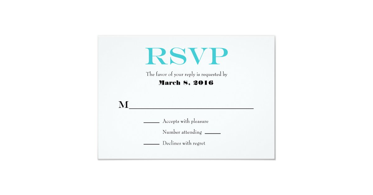 plain rsvp cards