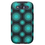 Turquoise Wispy Hippy Mandala Samsung Galaxy SIII Case