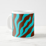 Turquoise Zebra Mug Extra Large Mugs