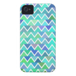 Turquoise Zigzag Pattern iPhone 4/4S Case casemate cases