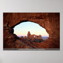 Turret Arch through window, Arches National Park, Print