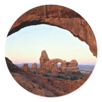Turret Arch through window, Arches National Park, Stickers