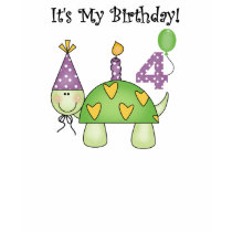 Turtle 4th  Birthday t-shirts
