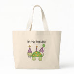 Turtle 4th Birthday Tshirts and Gifts Canvas Bags