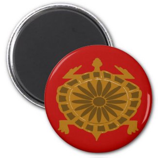 Turtle Abstract magnet