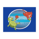 turtle and ray postcard