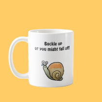 turtle and snail BUCKLE UP mug