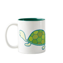Turtle and Snail Doodle Art Mug