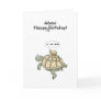 Turtle and snail Go Go Go. Happy Belated Birthday! Card