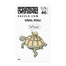 Turtle and snail Weee! Postage Stamp