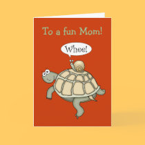 Turtle and snail Whee! Mother's Day card. by graphicdoodles Turtle and snail Whee! Mother's Day card.