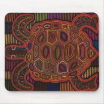 Turtle art mouse pad