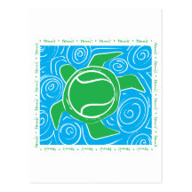 Turtle Beach Tennis Post Cards