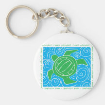 Turtle Beach Volleyball Keychain
