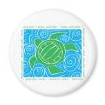 Turtle Beach Volleyball Fridge Magnet