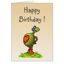turtle birthday card cards
