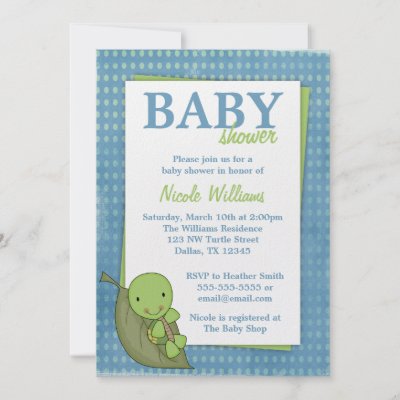 Baby Turtle Decorations on Baby Shower Turtle Invitations   Monkey Baby Shower