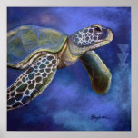 Turtle Blues Print