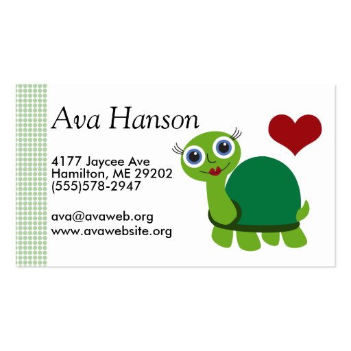 Turtle Business Card Templates