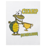 turtle champ by just a hare fable pun flyer design