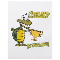 turtle champ by just a hare fable pun flyer design