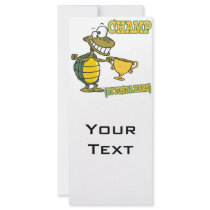 turtle champ by just a hare fable pun rack cards