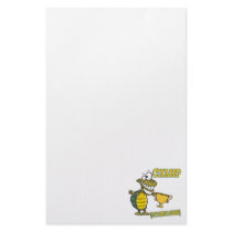turtle champ by just a hare fable pun stationery paper