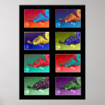 Turtle Color Montage posters